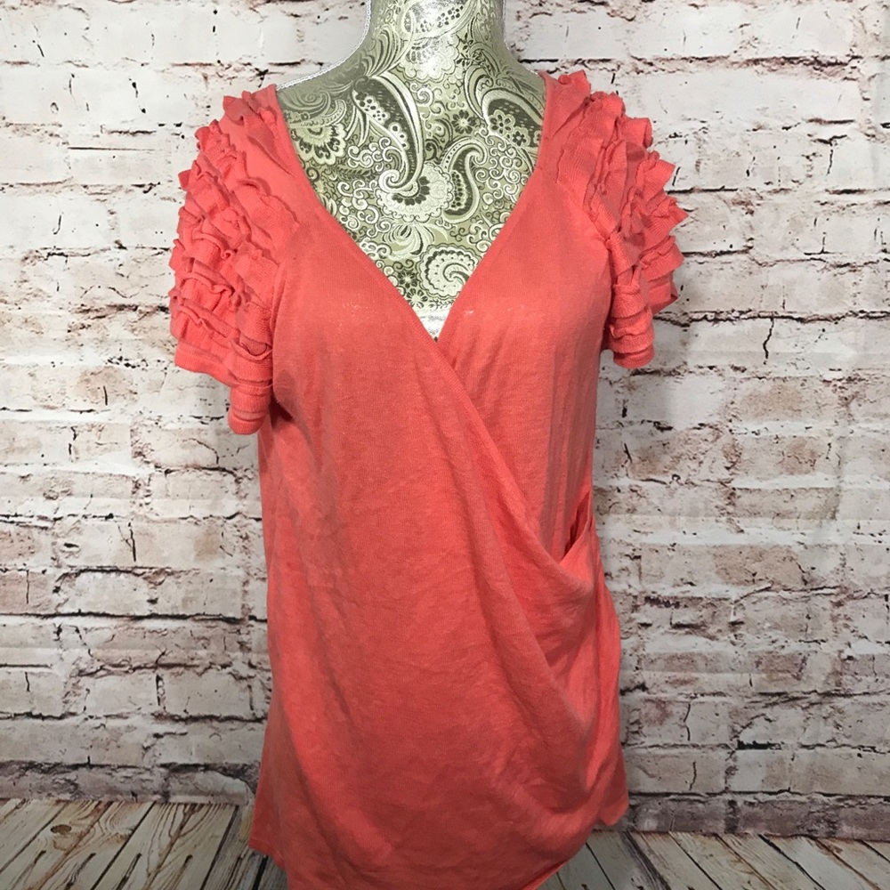 Banana Republic Short Sleeve V Neck Sweater